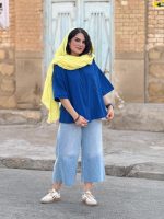 تونیک الیاف طبیعی با رنگ های پاستیل | تونیک کد 1491 - Image 10