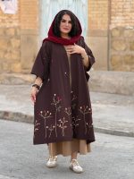 سرافون لینن گلدوزی شده | سارافون کد 1493 - Image 2