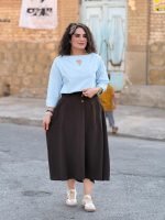 تونیک یقه قایقی |تونیک کد 1496