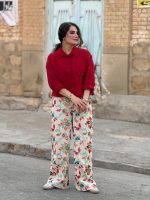 شلوار لینن شماره دوزی شده |شلوار کد 1499 - Image 2