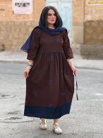 پیراهن لینن گلدوزی شده |پیراهن کد 1501 - Image 2