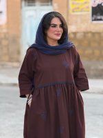 پیراهن لینن گلدوزی شده |پیراهن کد 1501 - Image 8
