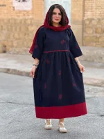 پیراهن لینن گلدوزی شده |پیراهن کد 1501 - Image 15