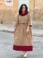 پیراهن لینن گلدوزی شده |پیراهن کد 1501 - Image 14