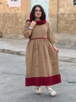پیراهن لینن گلدوزی شده |پیراهن کد 1501 - Image 12