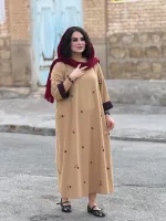 کفتان لینن گلدوزی شده | کفتان کد 1507 - Image 3