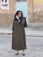 کفتان لینن گلدوزی شده | کفتان کد 1507 - Image 5