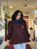 تونیک لینن گلدوزی شده |تونیک کد 1509 - Image 7
