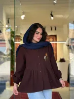 تونیک لینن گلدوزی شده |تونیک کد 1509