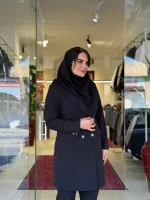مانتو شلوار فاستونی دیپلمات اداری | کد 1513 - Image 2
