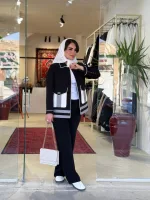 کت گاباردین شماره دوزی شده | کت کد 1514 - Image 6