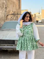 تونیک عروسکی ژاکارد آبری |تونیک کد 1524