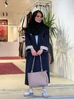 کت بلند بزیاق با طرح گلدوزی |کد 1527 - تصویر 8