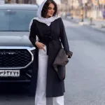مانتو و شلوار و جلیقه کرپ گاباردین |کد 1530