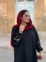 پیراهن گلدوزی شده زمستانه |کد 1536 - تصویر 4